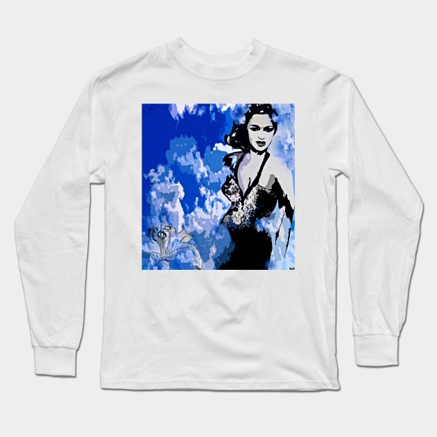 Dorothy Dandridge Long Sleeve T-Shirt by Overthetopsm